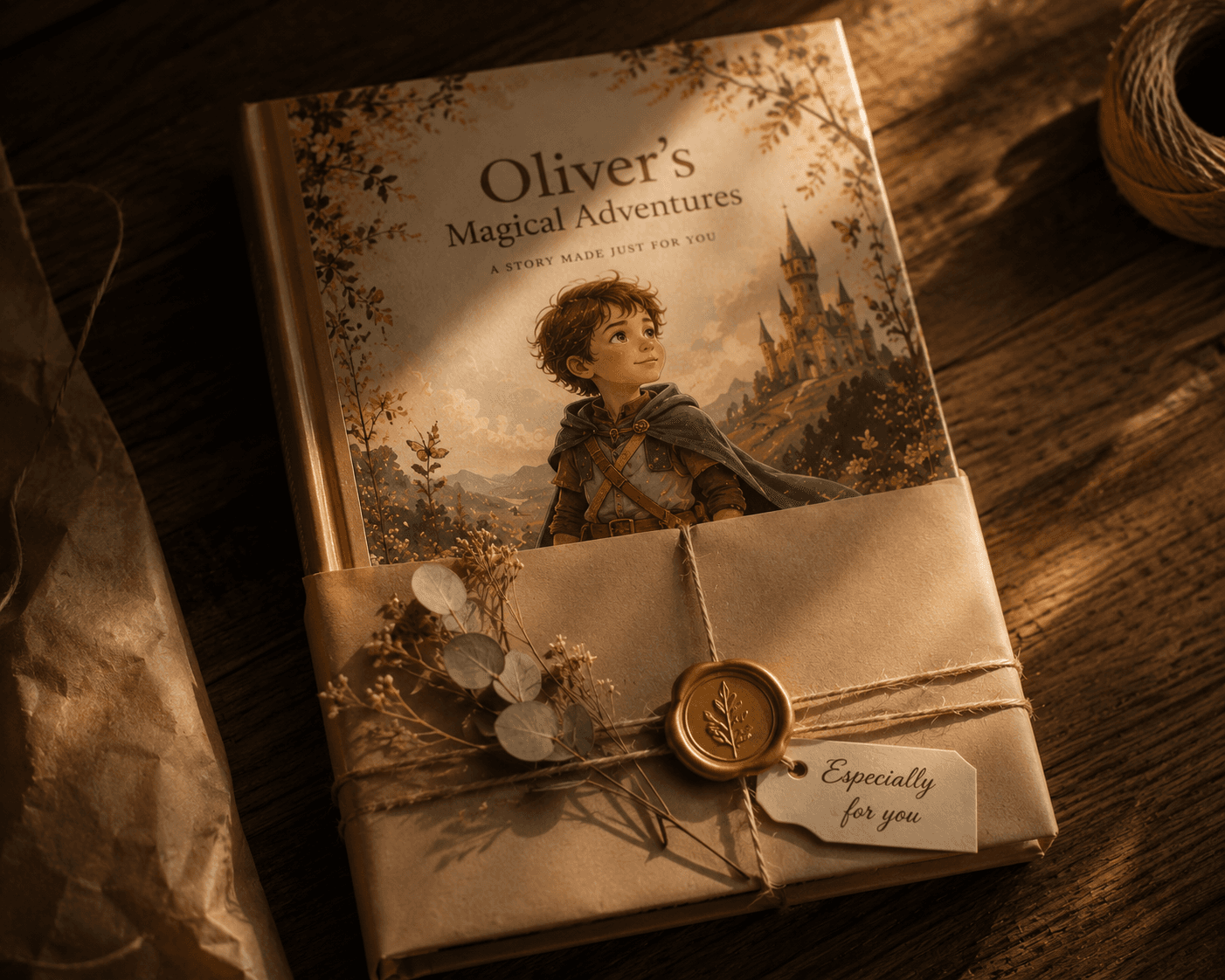 Personalisiertes Kinderbuch als aufwendig verpacktes Geschenk